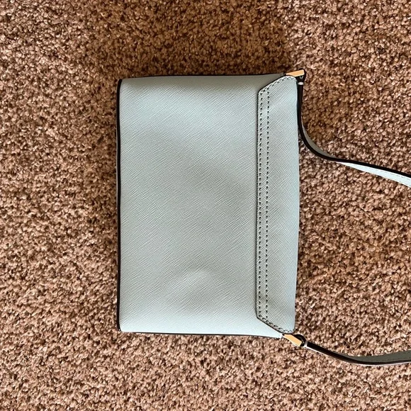 Kate Spade Sally Newbury Lane Mini Tiffany Blue Square Latch Crossbody - Picture 5 of 8